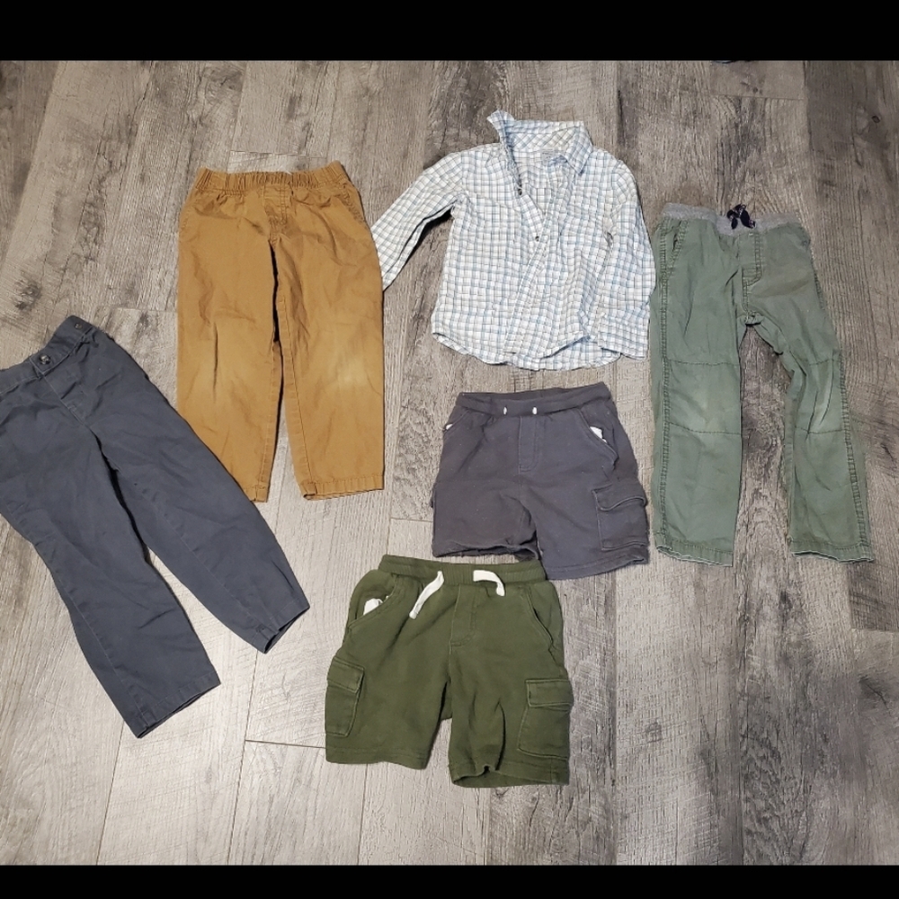 Carters 4t Kids Shirt, Pants, And Shorts
